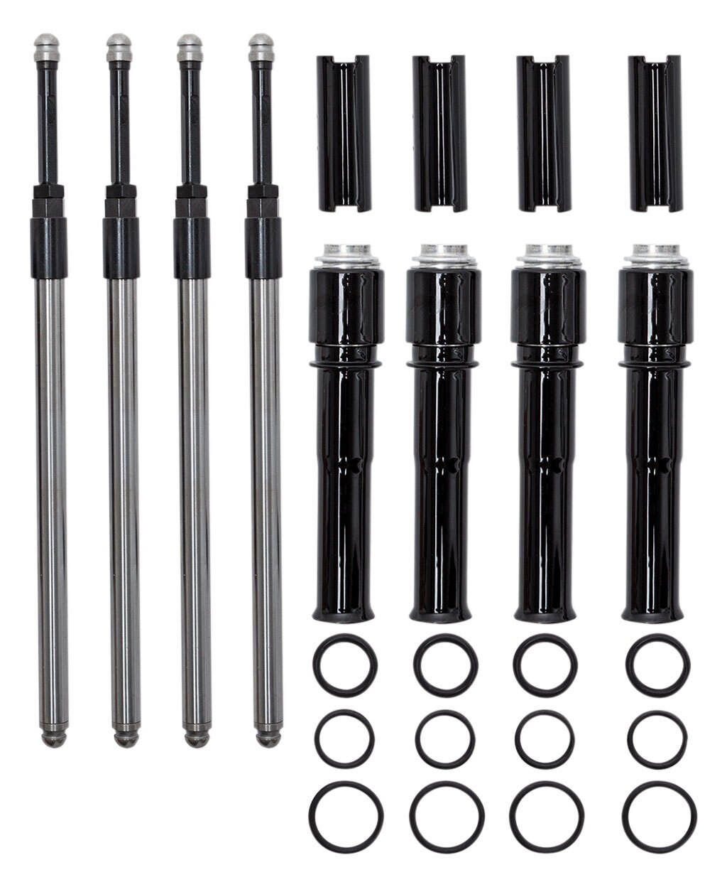 Kit de varillas de empuje S&S Cycle Quickee con cubiertas para Harley Twin Cam 1999-2017