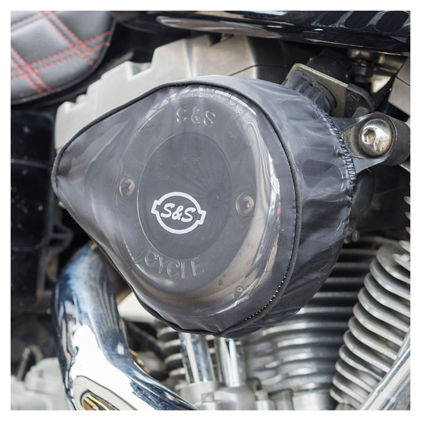 Prefiltro/funda impermeable S&S Cycle para purificador de aire Teardrop Air Stinger