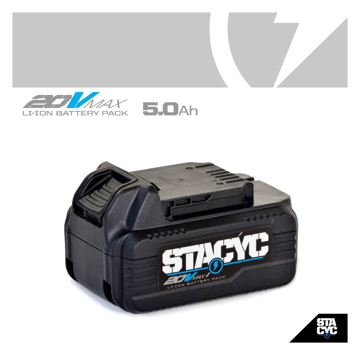 Batería de iones de litio STACYC de 20 V y 5 Ah