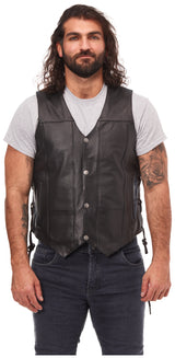 Street & Steel 2nd Amendment 2 Chaleco de cuero