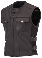 Street & Steel Brawler Chaleco de cuero