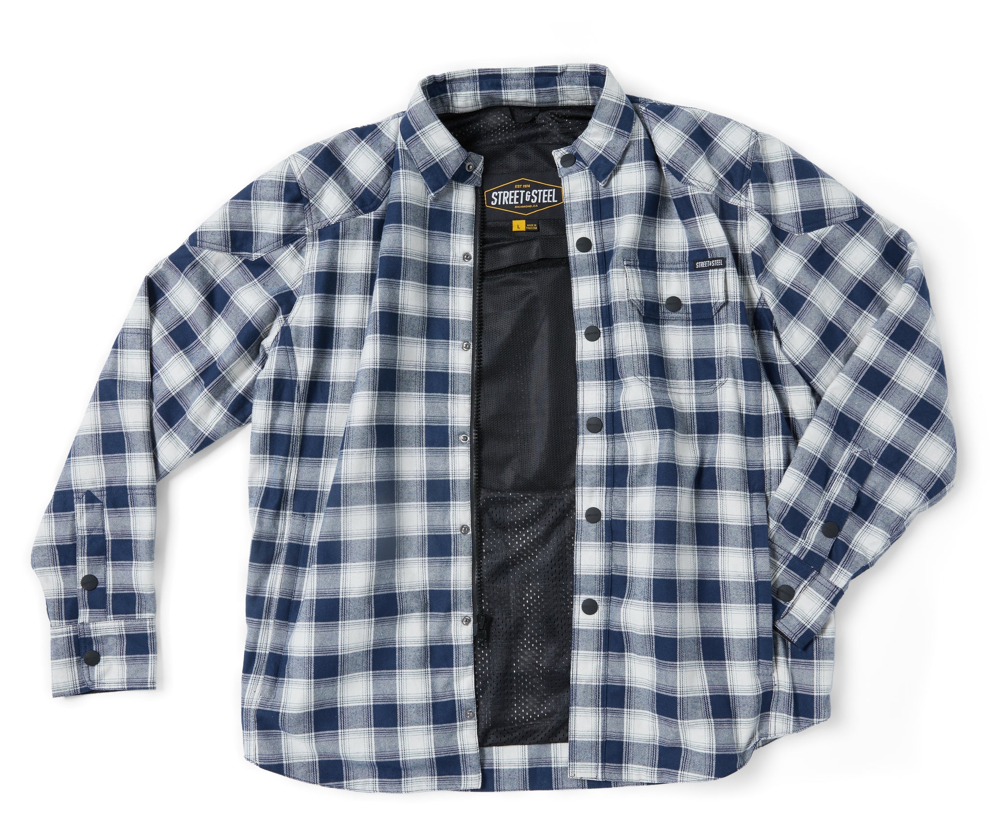 Street & Steel Mission Moto Riding Camisa