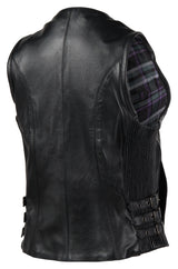 Street & Steel Nightstar Chaleco de cuero para mujer