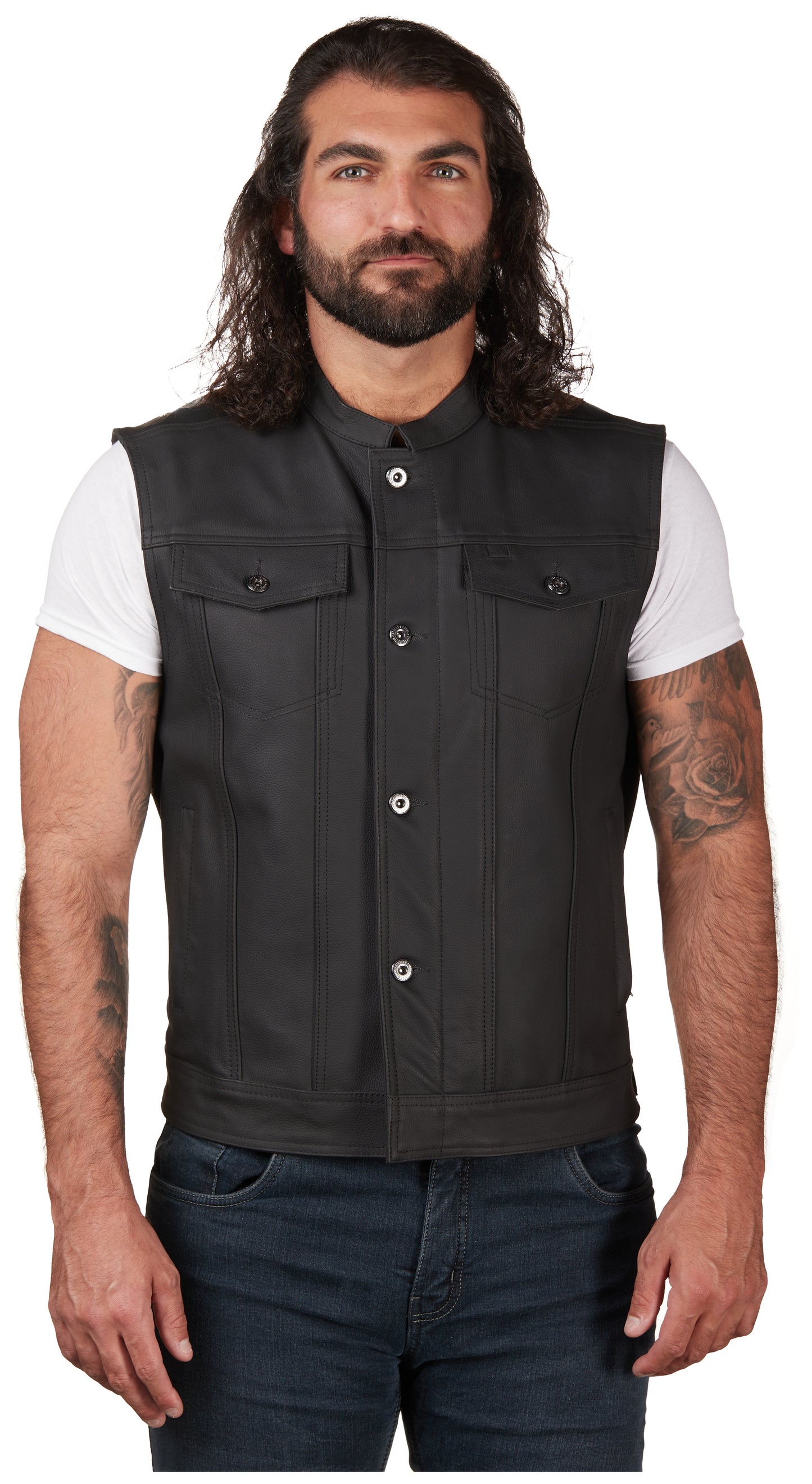 Street & Steel Redwood 2 Chaleco de cuero