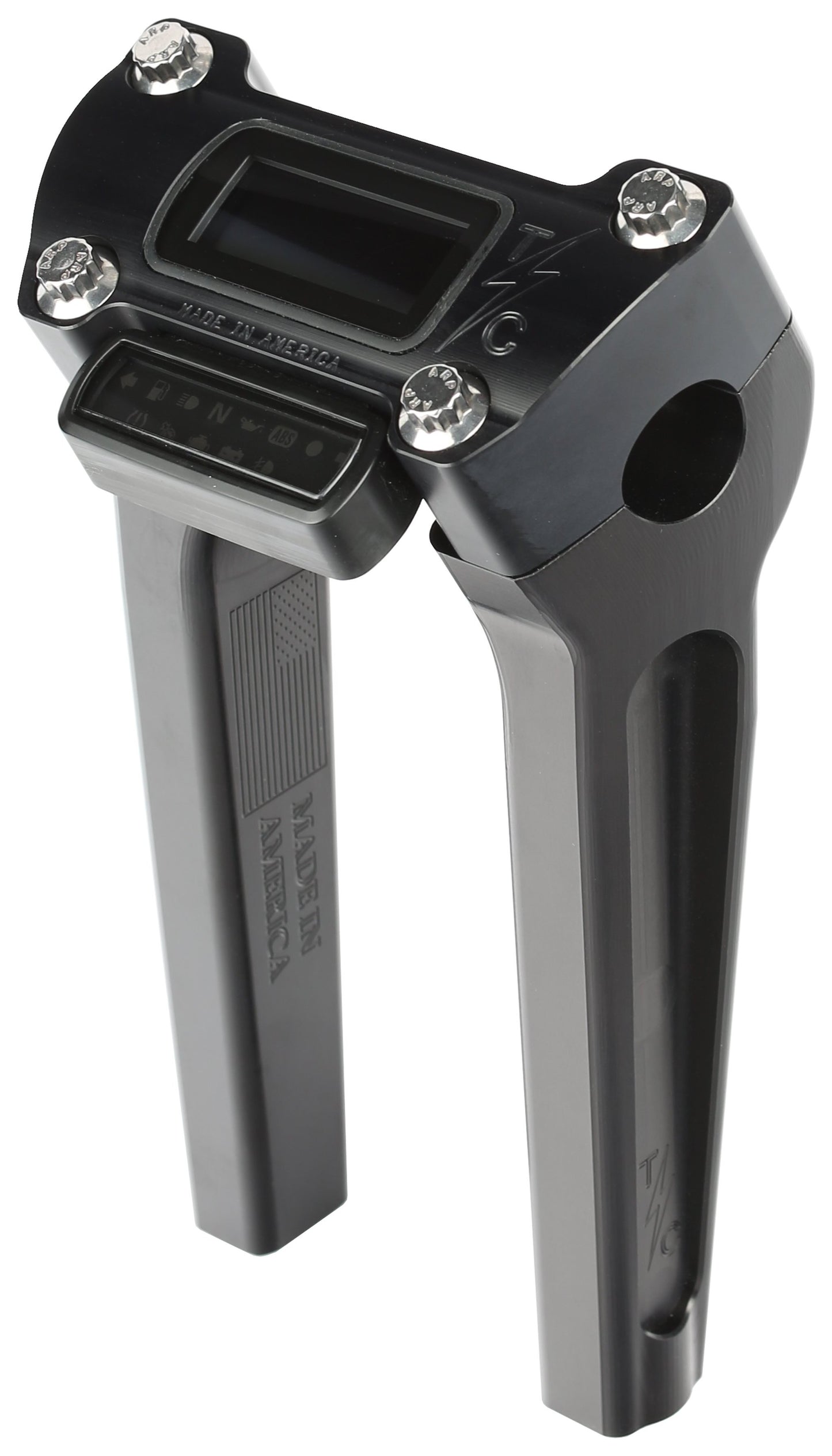 Elevadores Thrashin Supply con recorte para manómetro para Harley Street Bob/Breakout (2018-2024)