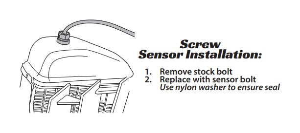 Sensor de perno del radiador del medidor de temperatura Trail Tech TTO