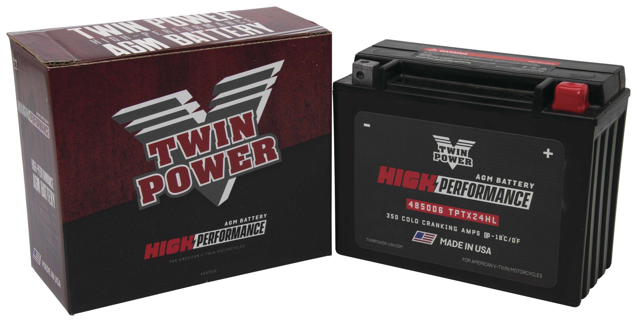 Batería AGM activada de fábrica de alto rendimiento Twin Power para Harley