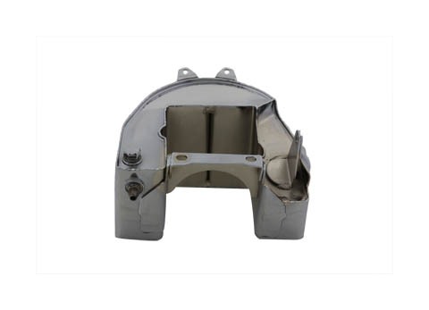 Depósito de aceite corto cromado para TT Bobber, réplica V-Twin