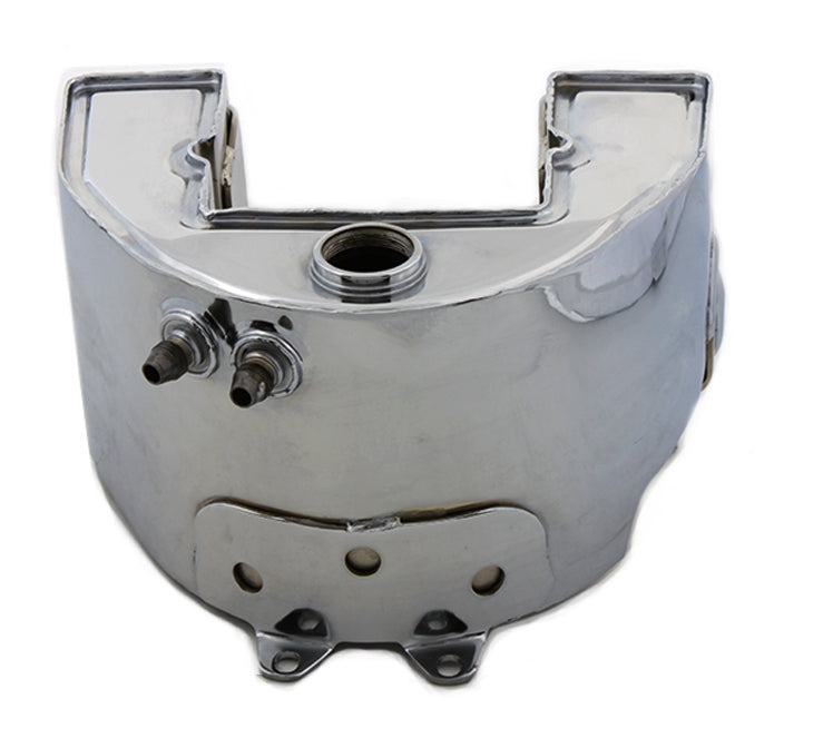 Depósito de aceite corto cromado para TT Bobber, réplica V-Twin