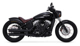 Silenciadores Vance & Hines PCX de 3" redondos Twin Slash Slip-On para Indian Scout 2015-2024