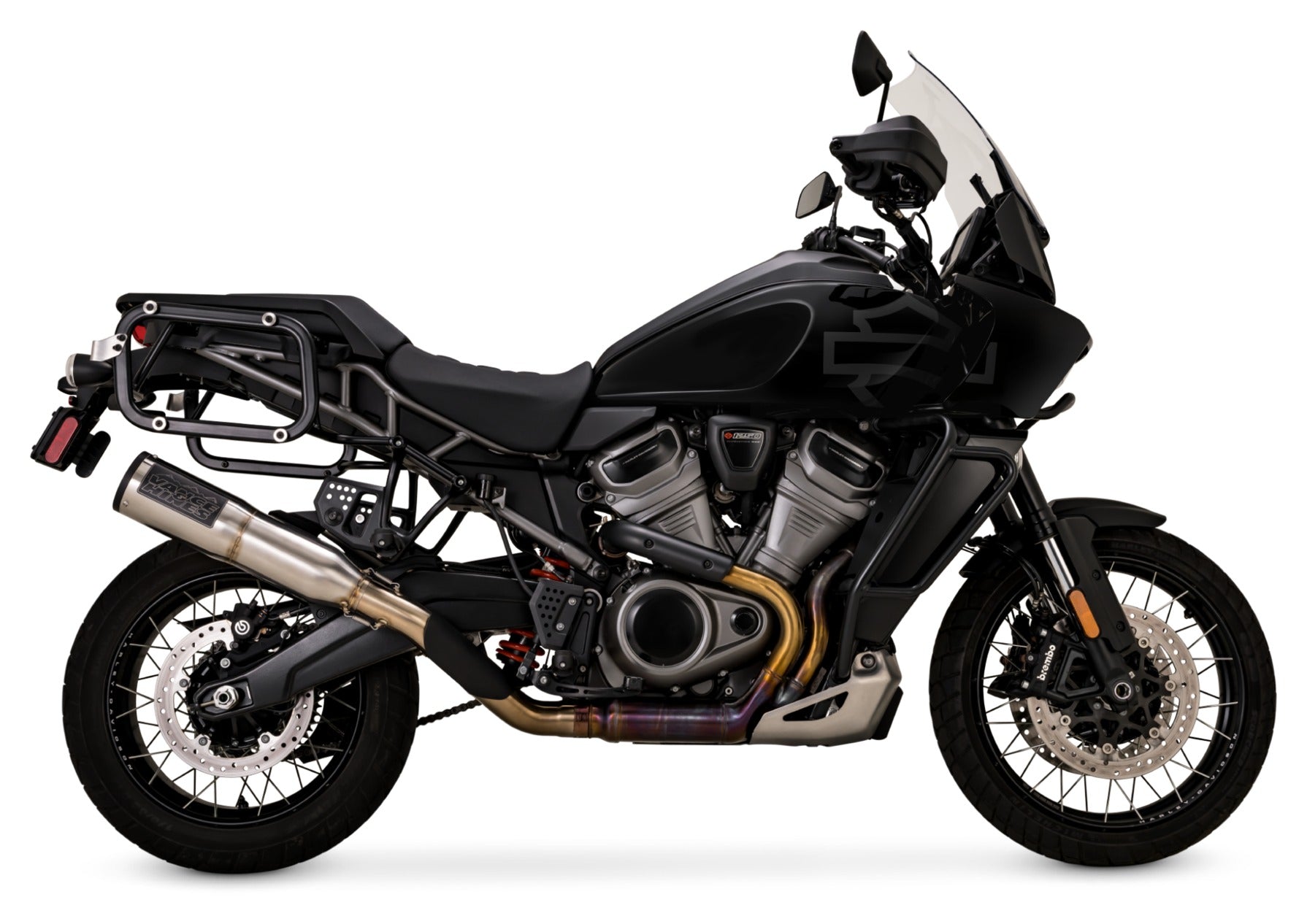 Silenciador deslizante Vance & Hines Adventure Hi-Output 450 para Harley Pan America 2021-2026