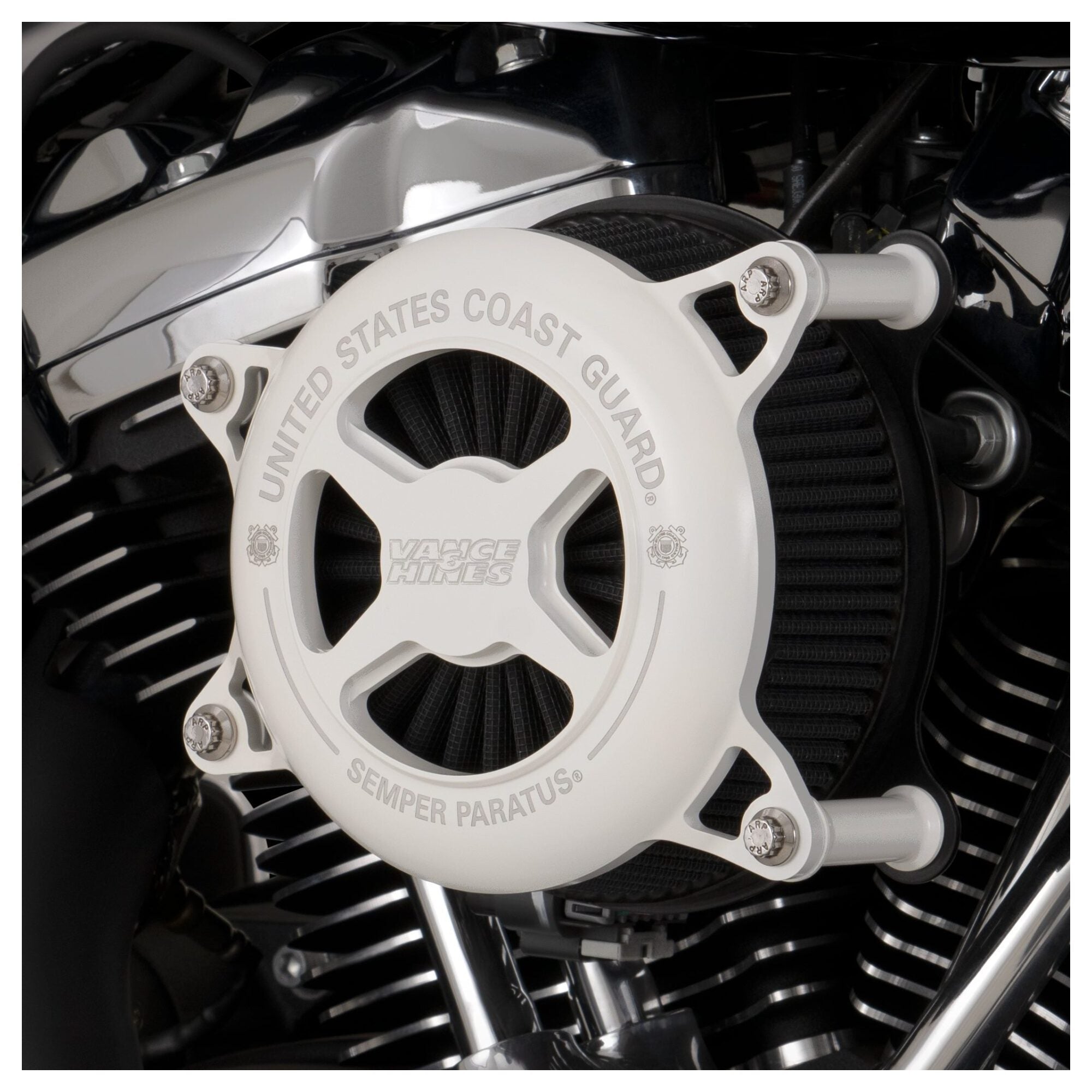 Kit de filtro de aire VO2 de la serie Military Power de Vance & Hines para Harley