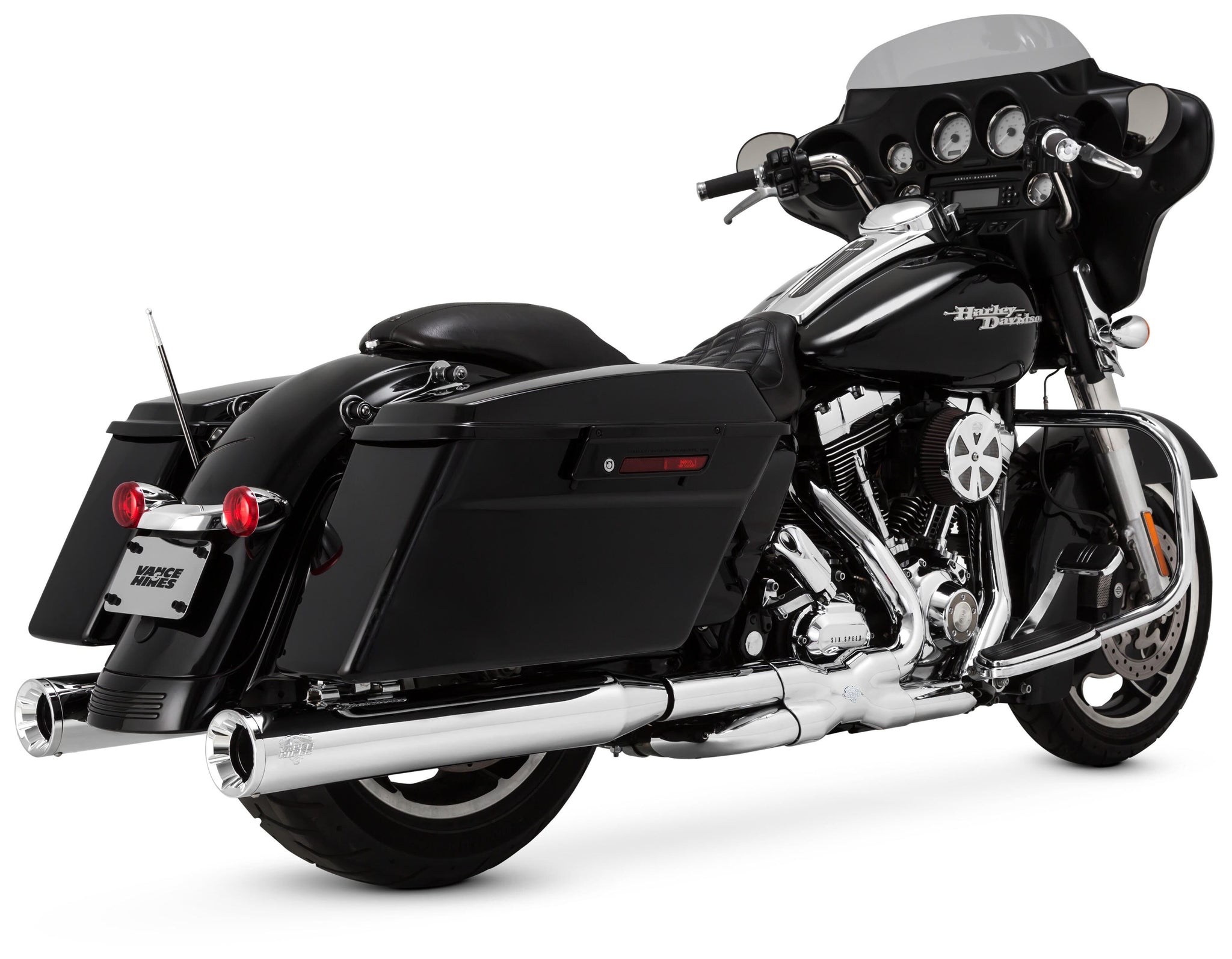 Colectores duales Vance & Hines PCX Power para Harley Touring