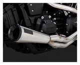 Escape de acero inoxidable 2 en 1 Vance & Hines para Harley