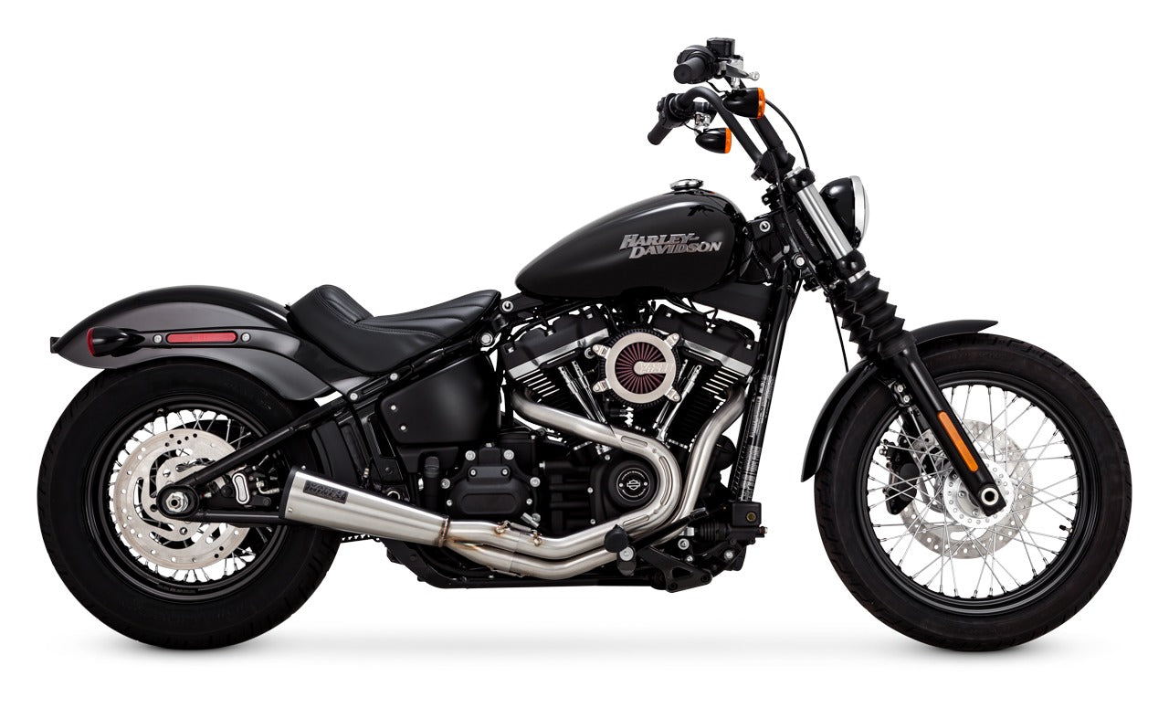 Escape de acero inoxidable 2 en 1 Vance & Hines para Harley