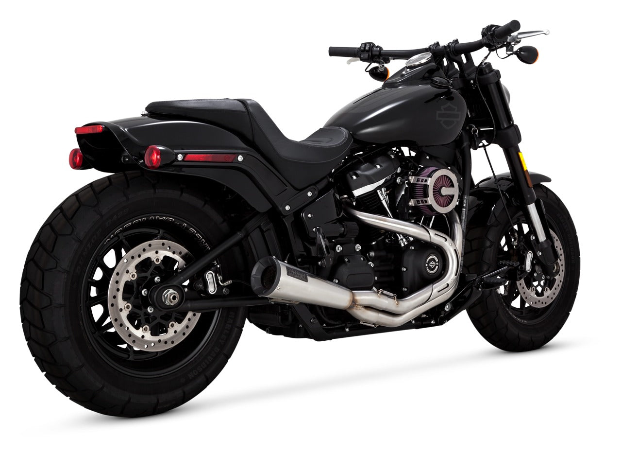 Escape de acero inoxidable 2 en 1 Vance & Hines para Harley