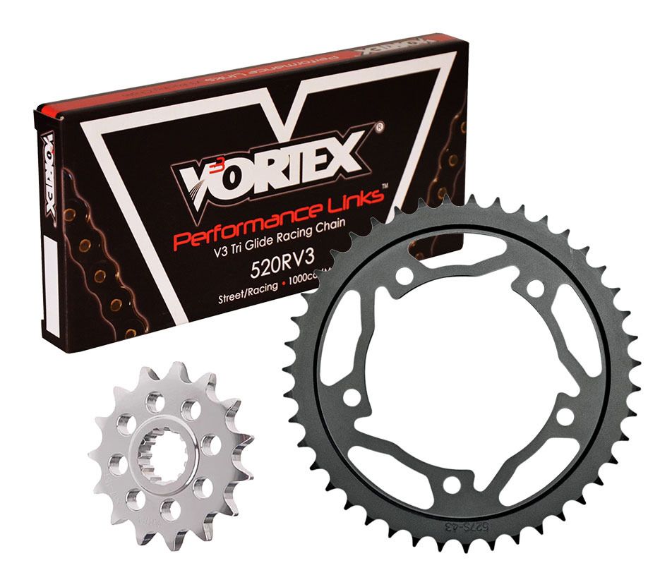 Kit de cadena y piñón de aceleración rápida Vortex V3 HFR
