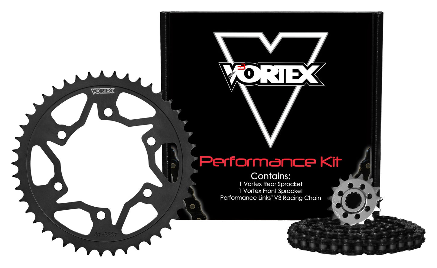 Kit de cadena y piñón Vortex V3 WSS