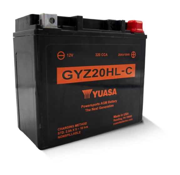 Batería AGM de alto rendimiento activada de fábrica Yuasa GYZ20HL-C