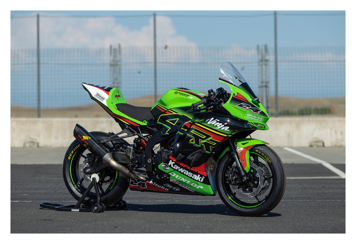 Parabrisas alto Zero Gravity Graves Spec Race para Kawasaki ZX-4R / ZX-4R 2023-2026